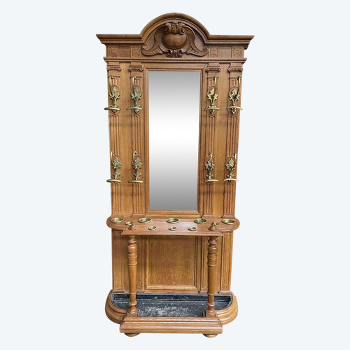 Eingangsgarderobe aus Eiche Napoleon III