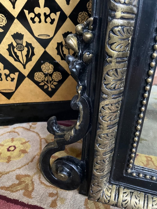 Miroir époque Napoléon III Bois Noirci