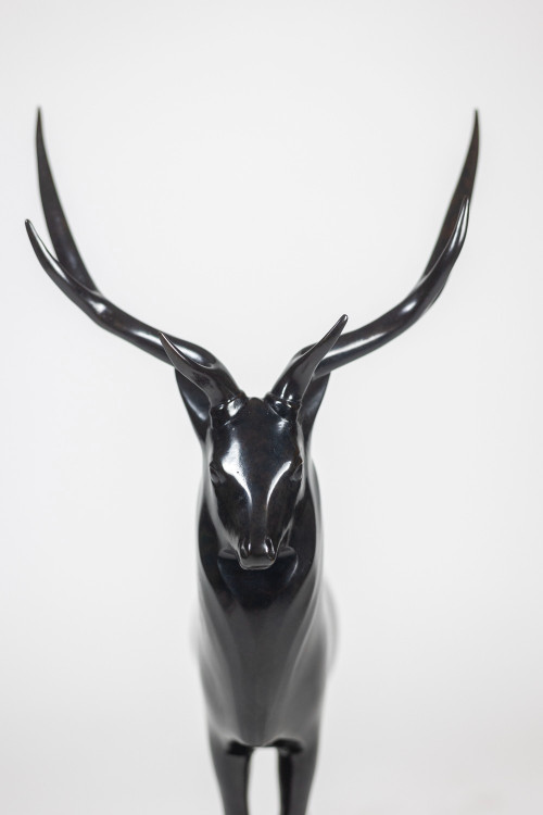 François Pompon. “Grand Cerf”, bronzo, stampa 2006.