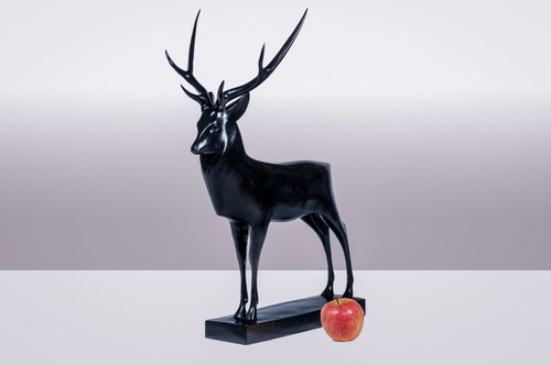François Pompon. “Grand Cerf”, bronzo, stampa 2006.