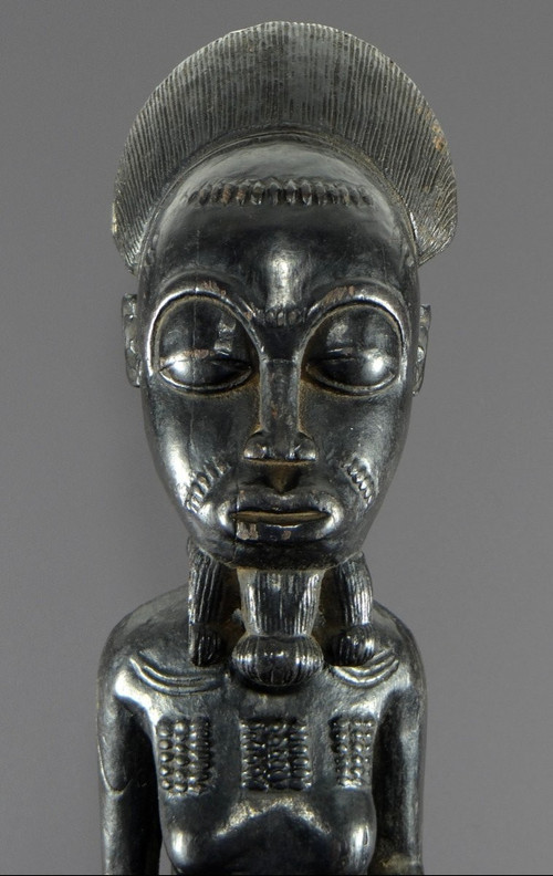 Costa d'Avorio, Popolo Baoulé, 1950 circa, Grande Statua "waka Sona", Ideale Maschile di Bellezza.