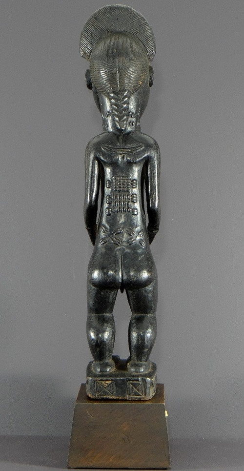 Costa d'Avorio, Popolo Baoulé, 1950 circa, Grande Statua "waka Sona", Ideale Maschile di Bellezza.