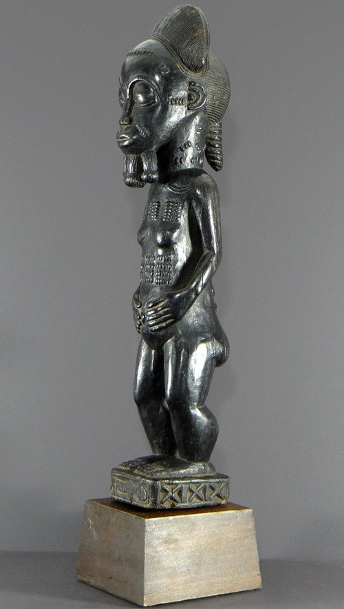 Costa d'Avorio, Popolo Baoulé, 1950 circa, Grande Statua "waka Sona", Ideale Maschile di Bellezza.