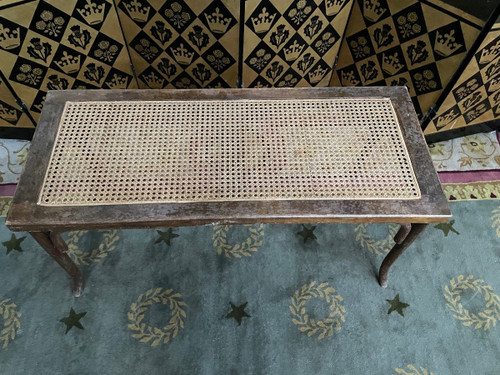 Piano Bench In Cannage Thonet Or Fischel