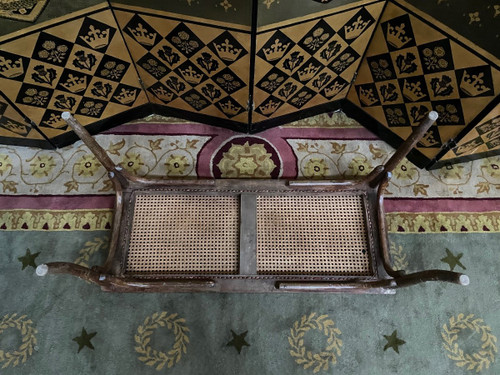 Piano Bench In Cannage Thonet Or Fischel
