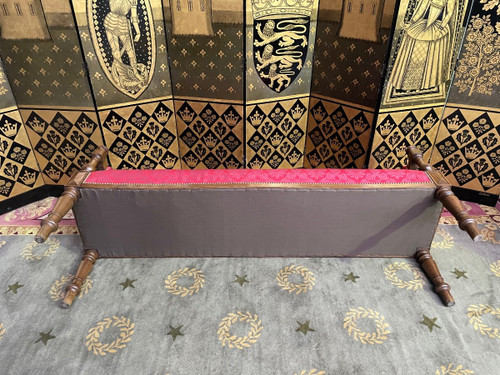 Napoleon III Louis Philippe Style Entrance Bench