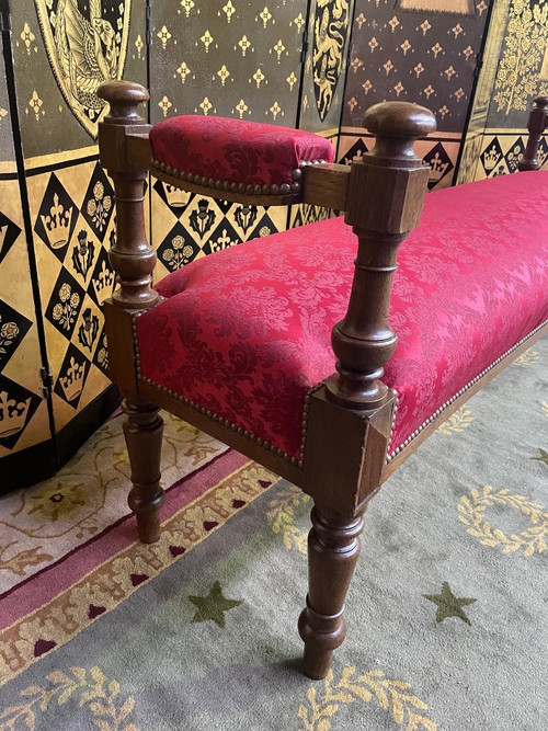 Napoleon III Louis Philippe Style Entrance Bench