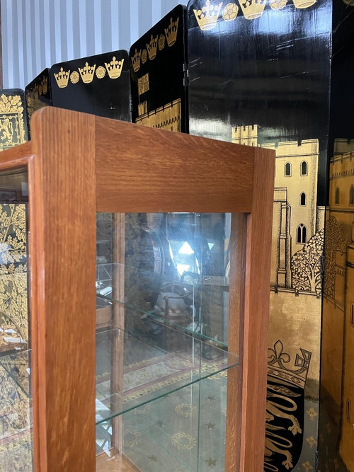 1960 Scandinavian Style Oak Showcase