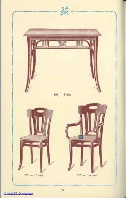 Bugholz-Papptisch – Herman Non Thonet