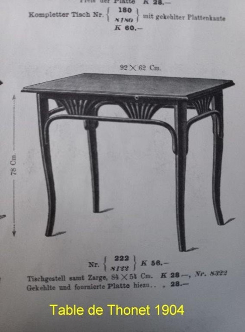 Bugholz-Papptisch – Herman Non Thonet