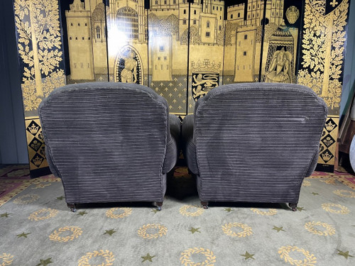Paire de fauteuils club époque Art Déco