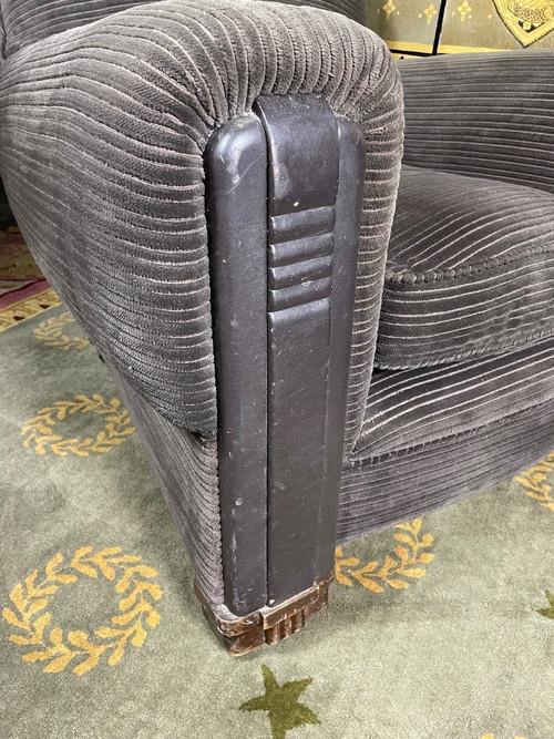 Paire de fauteuils club époque Art Déco