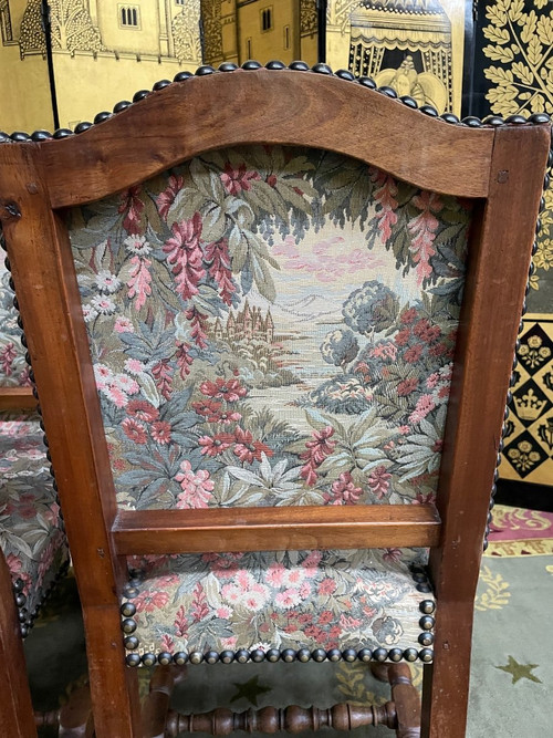 Suite Of 6 Louis XIII Style Chairs