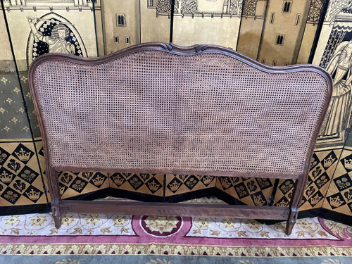 Lit Corbeille En Cannage Style Louis XV