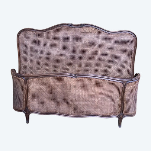 Lit Corbeille En Cannage Style Louis XV