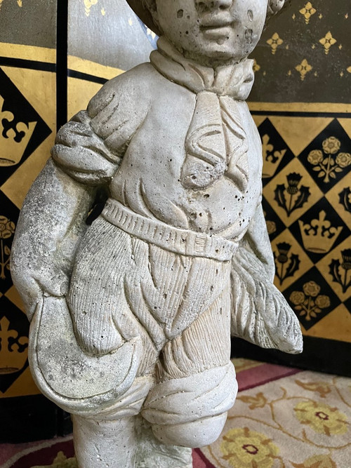 Statua da giardino in pietra per bambini