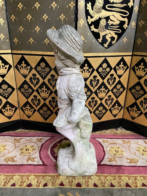 Statua da giardino in pietra per bambini