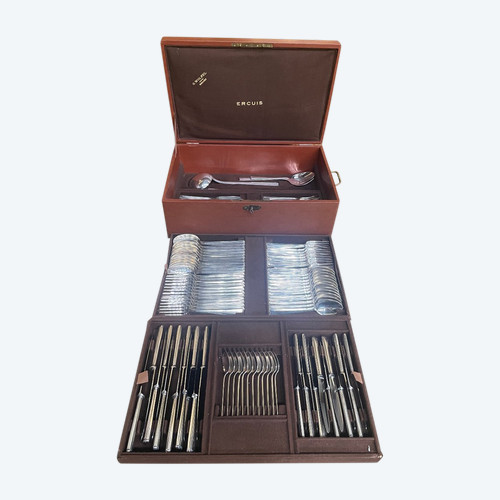 ERCUIS Silver Metal Cutlery Set 112 pieces