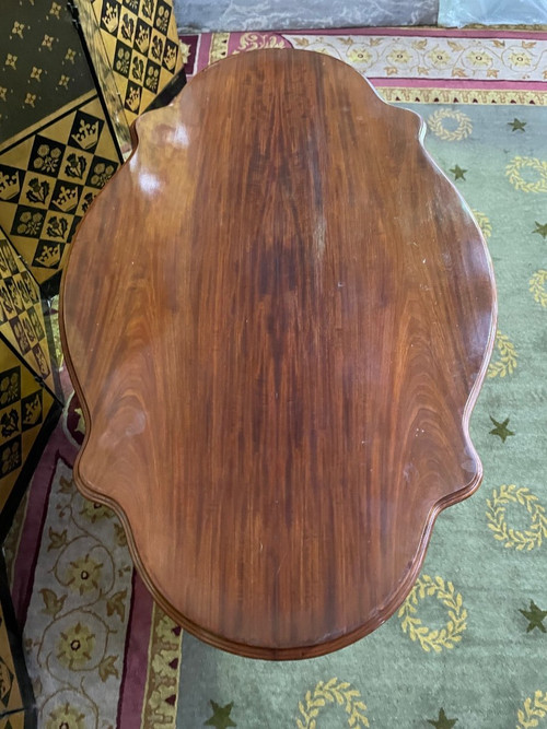 Guéridon Violonné En Acajou Napoléon III