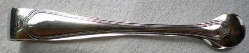 Sugar tongs model "Spatours" in silver metal Christofle goldsmith