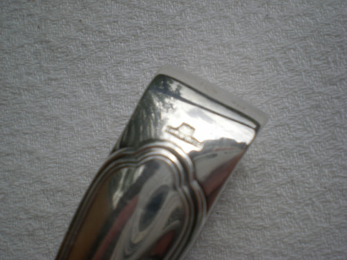 Sugar tongs model "Spatours" in silver metal Christofle goldsmith