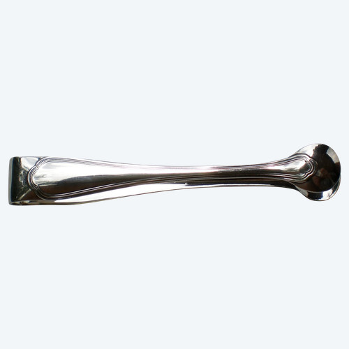 Sugar tongs model "Spatours" in silver metal Christofle goldsmith