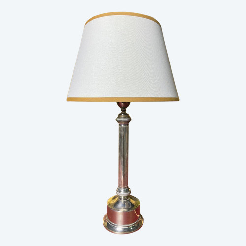 Lampe à poser en acier chromé 1970