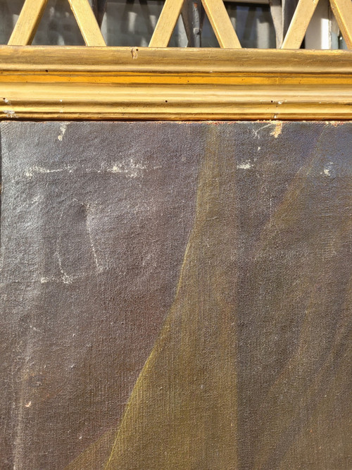 Portrait d'Un érudit, Huile Sur Toile Encadrée, XVIIIème Siècle