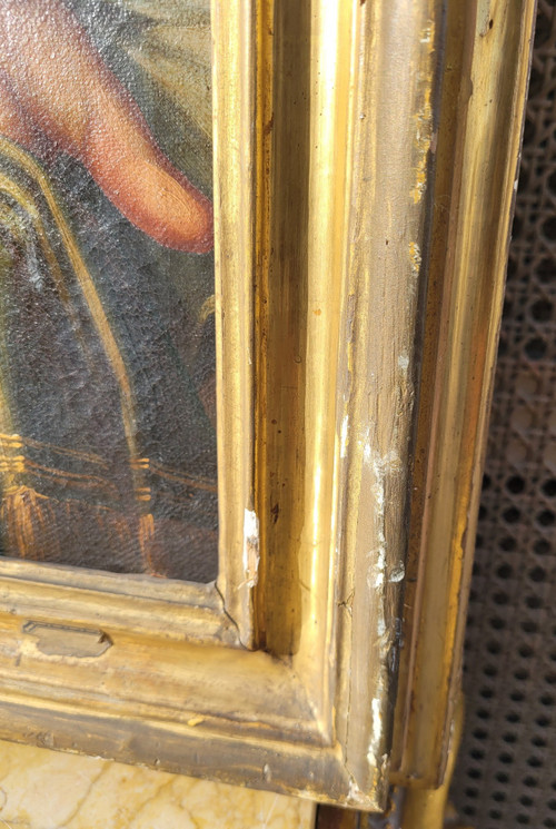 Portrait d'Un érudit, Huile Sur Toile Encadrée, XVIIIème Siècle