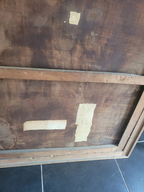 Portrait d'Un érudit, Huile Sur Toile Encadrée, XVIIIème Siècle