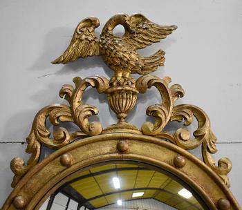Altmodischer goldener Holzhexenspiegel - Ende des 19. Jahrhunderts