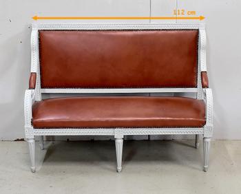 Small Beech Child's Bench, Louis XVI Style - Early 20th Century