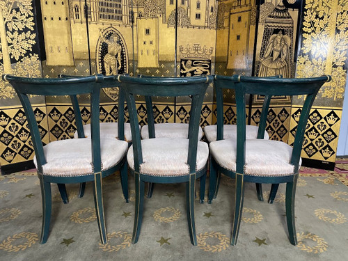 Suite De 6 Chaises Style Louis XVI par « Maurice Hirch »