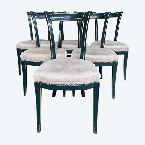 Suite De 6 Chaises Style Louis XVI par « Maurice Hirch »