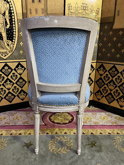 Suite De 6 Chaises De Style Louis XVI