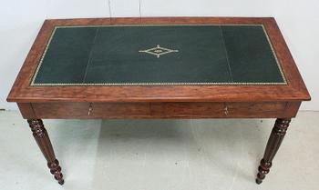 Table Bureau en Acajou de Cuba, époque Louis Philippe – Milieu XIXe