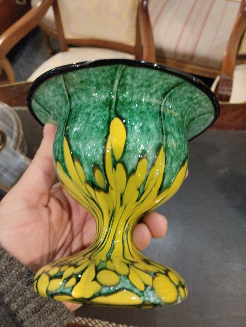 Vase- Verre - Franz Welz - Bohême - V. 1930.
