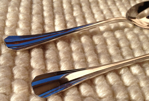 Cutlery for serving salad in silver metal model "Boréal" Christofle goldsmith