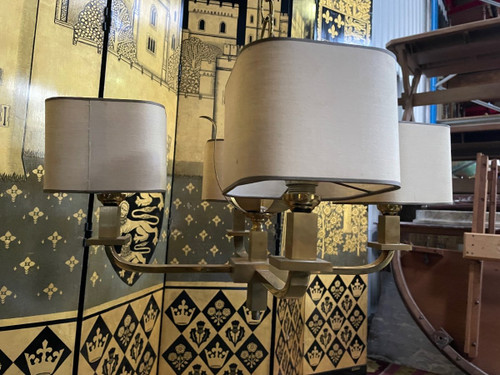 Lampadario in ottone 1970