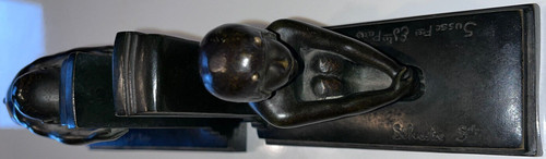 Paul SILVESTRE (1884-1976) & SUSSE Frères Bookends with faunas Signed