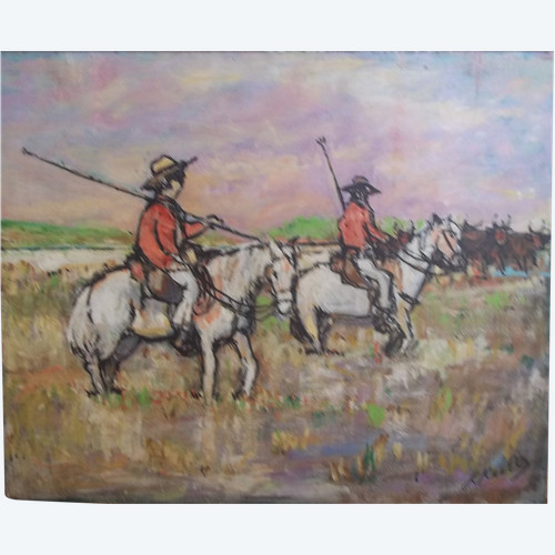 Gardians in the Camargue.