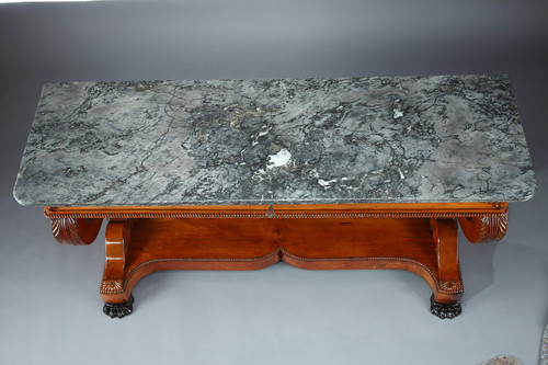 Large console en merisier, XIXème siècle