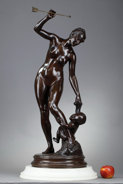 Scultura in bronzo, "Venere e Amore"