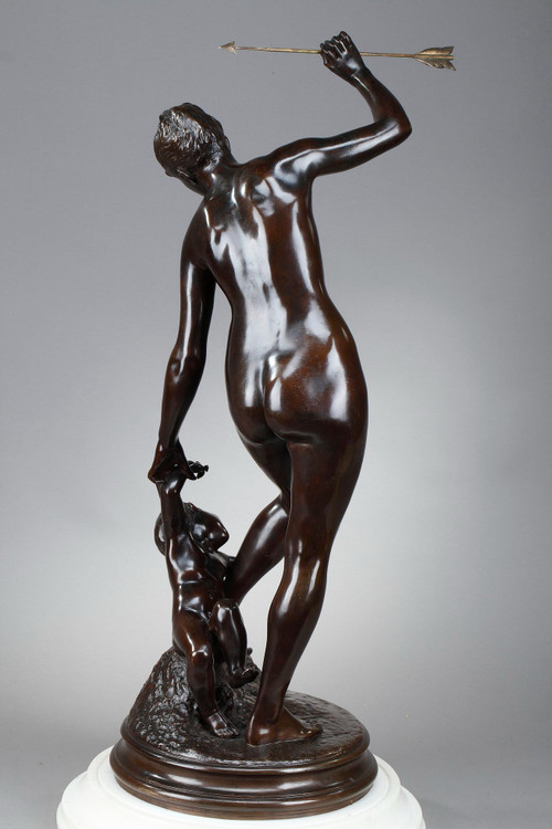 Scultura in bronzo, "Venere e Amore"