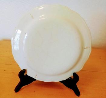 Steingutplatte: Marseille Manufaktur Fauchier XVIII. Jahrhundert.