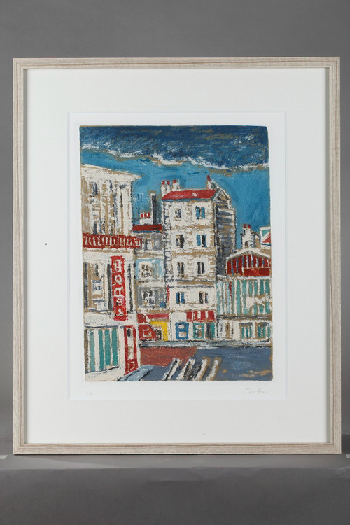 Four engravings of Paris by Orfeo Tamburi for the series Paris 20+1