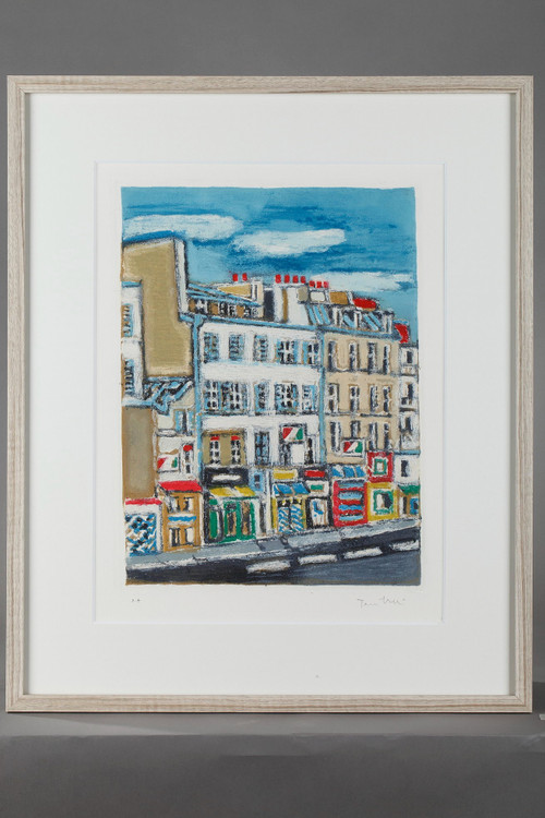 Four engravings of Paris by Orfeo Tamburi for the series Paris 20+1