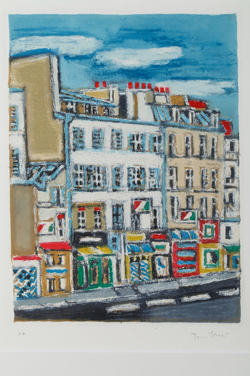 Four engravings of Paris by Orfeo Tamburi for the series Paris 20+1