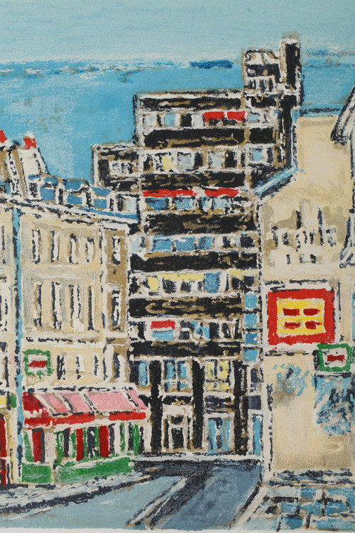 Four engravings of Paris by Orfeo Tamburi for the series Paris 20+1