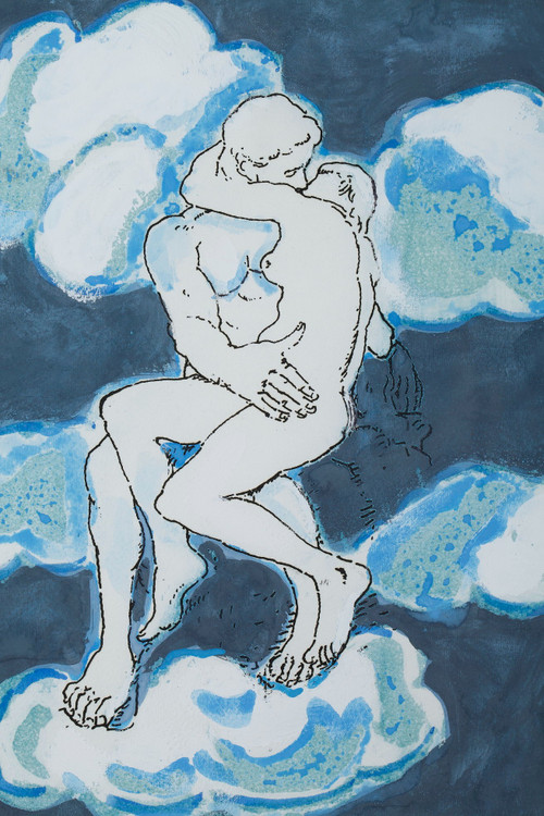 Incisione “Omaggio a Rodin” di Orfeo Tamburi nella collezione Paris 20+1